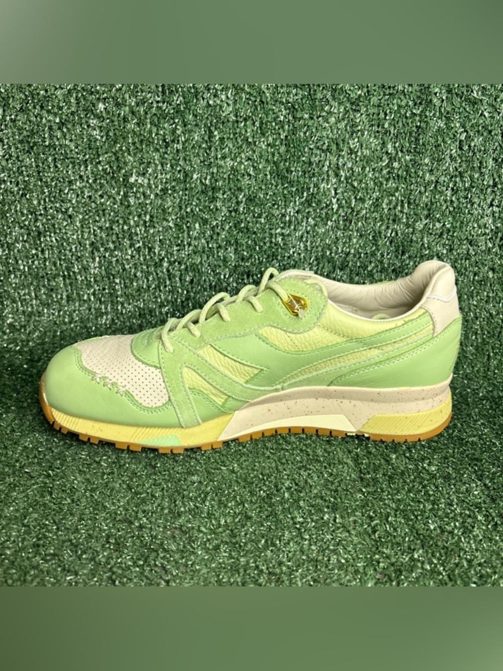NEW diadora N9000 Ice Cream X Feature Perforated Lace Up Mens Green Shoes 9.5 - Picture 7 of 12